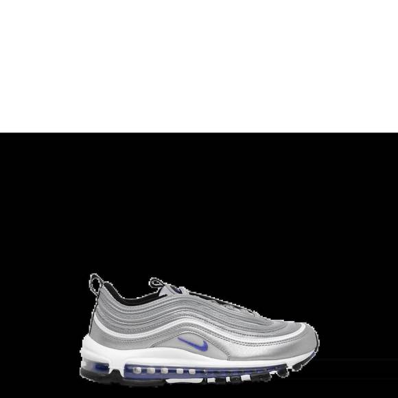 NEW NIKE kids' air max 97 (gs) sneaker in metallic silver/persian
